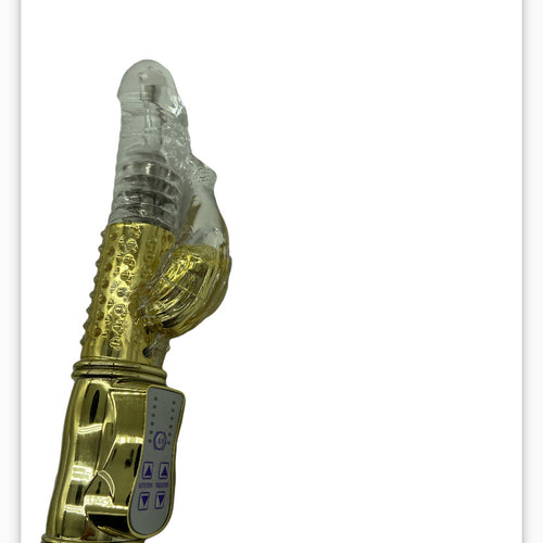 power escorts gold horse g spot vibrator - rabbit - 36 functions