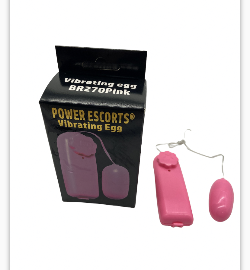 Power Escorts - BR270 Pink - Vibrating Egg - Multi speed - Colour box