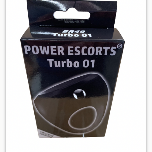 Power Escorts - BR49 - Turbo 01 Vibrating Cockring - Silicone - Black