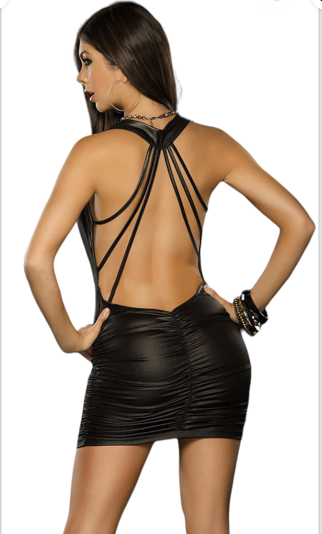 Body Pleasure - TL109 - Wet Look Dress - One Size Fits Most
