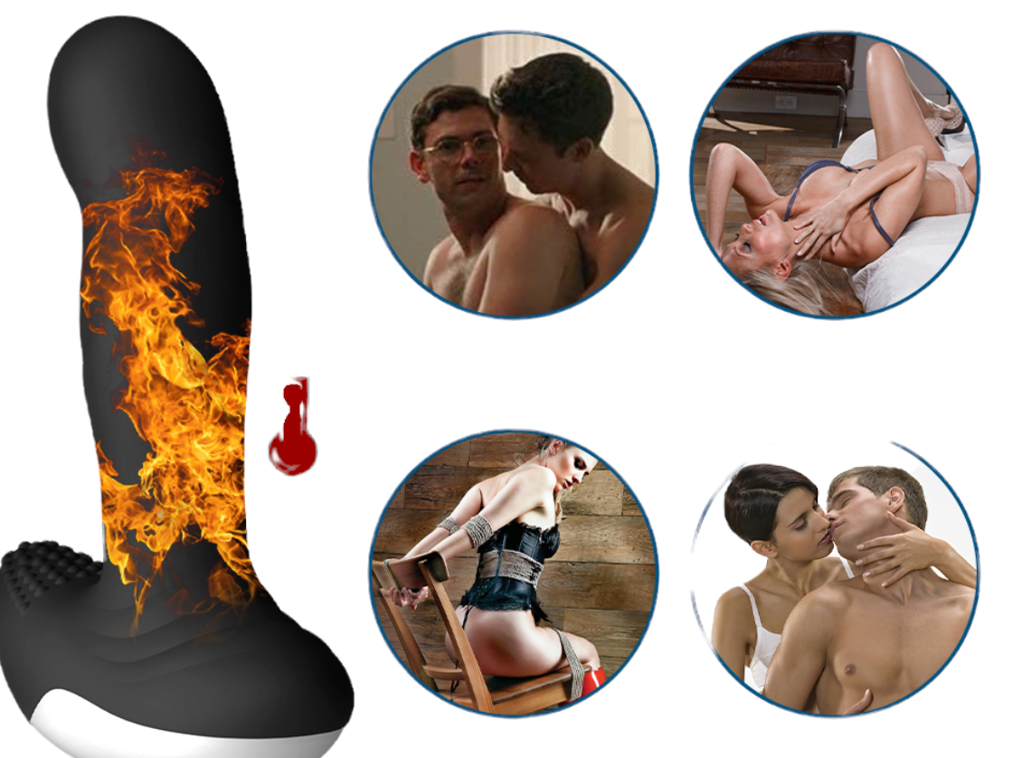 Luxury Play - LP06 - Prostate Stimulator - Silicone Usb Massager - 7 Function - Pulsator - Heating - Black