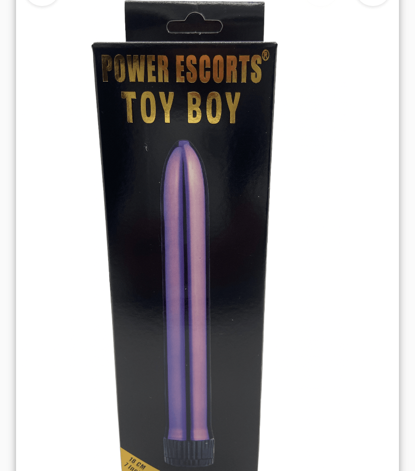 Power Escorts Toy Boy Classic Vibrator - 18 CM - Purple - BR61 - New Box