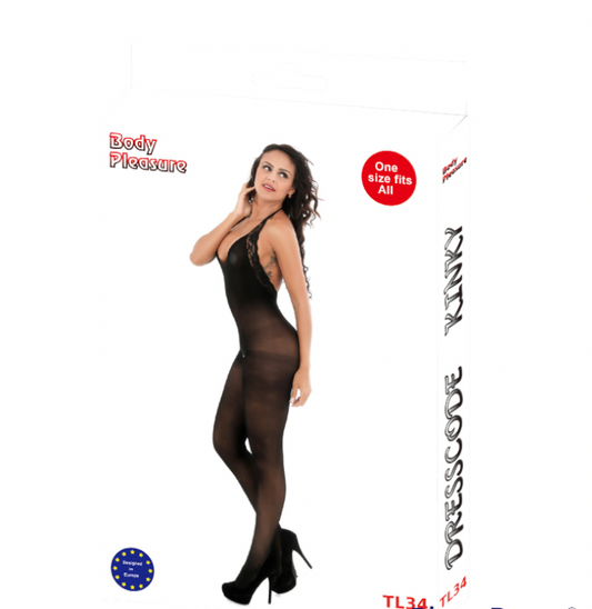 Body Pleasure - TL34 - Sexy Lingerie Set - One Size Fits Most - Gift Box - Black