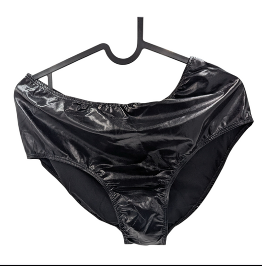 Glossy Black Kinky Brief