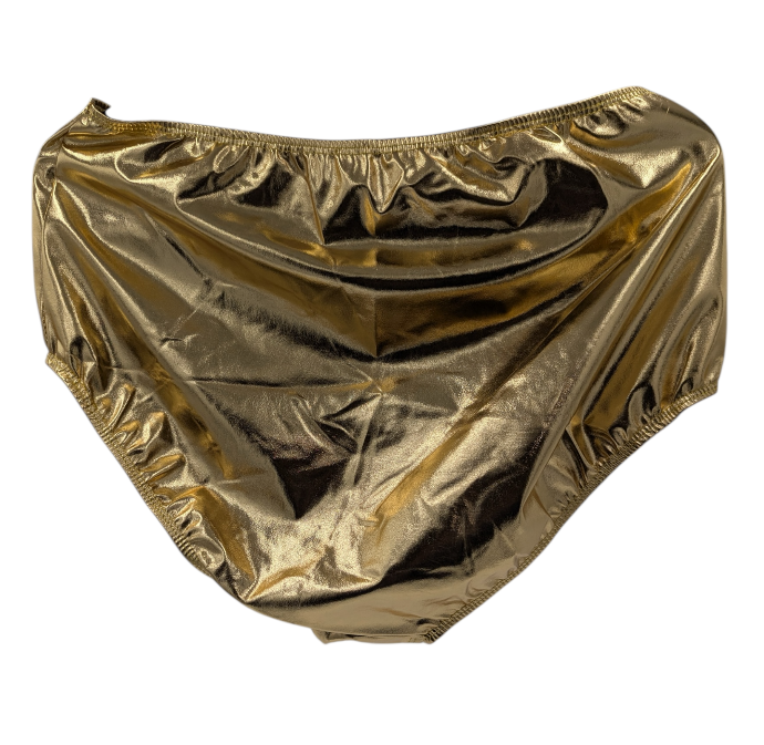 Glossy Gold Kinky Brief