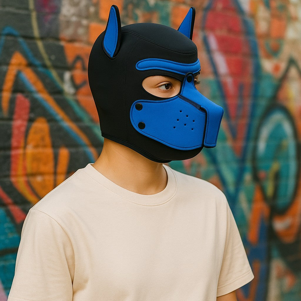 Kinky Pleasure - T221 - BDSM - Dog Mask - Blue