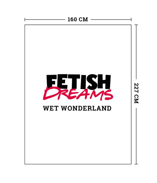 Mvw - Fetish dreams - Wet wonderland - Impermeable sheet - PVC 160 cm x 227 cm - Latex - Black - machine washable