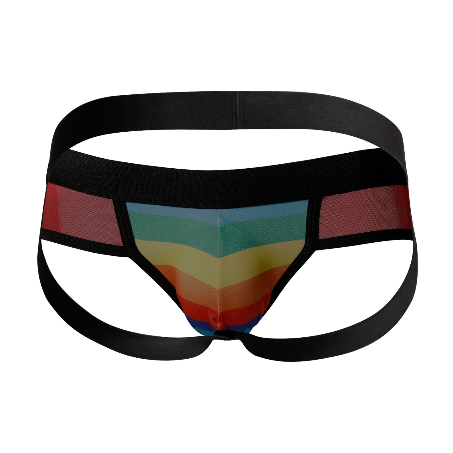 CUT4MEN - C4M13 - Jockstrap Men Underwear - Jockstrap Rainbow - 4 Sizes - 1 Piece