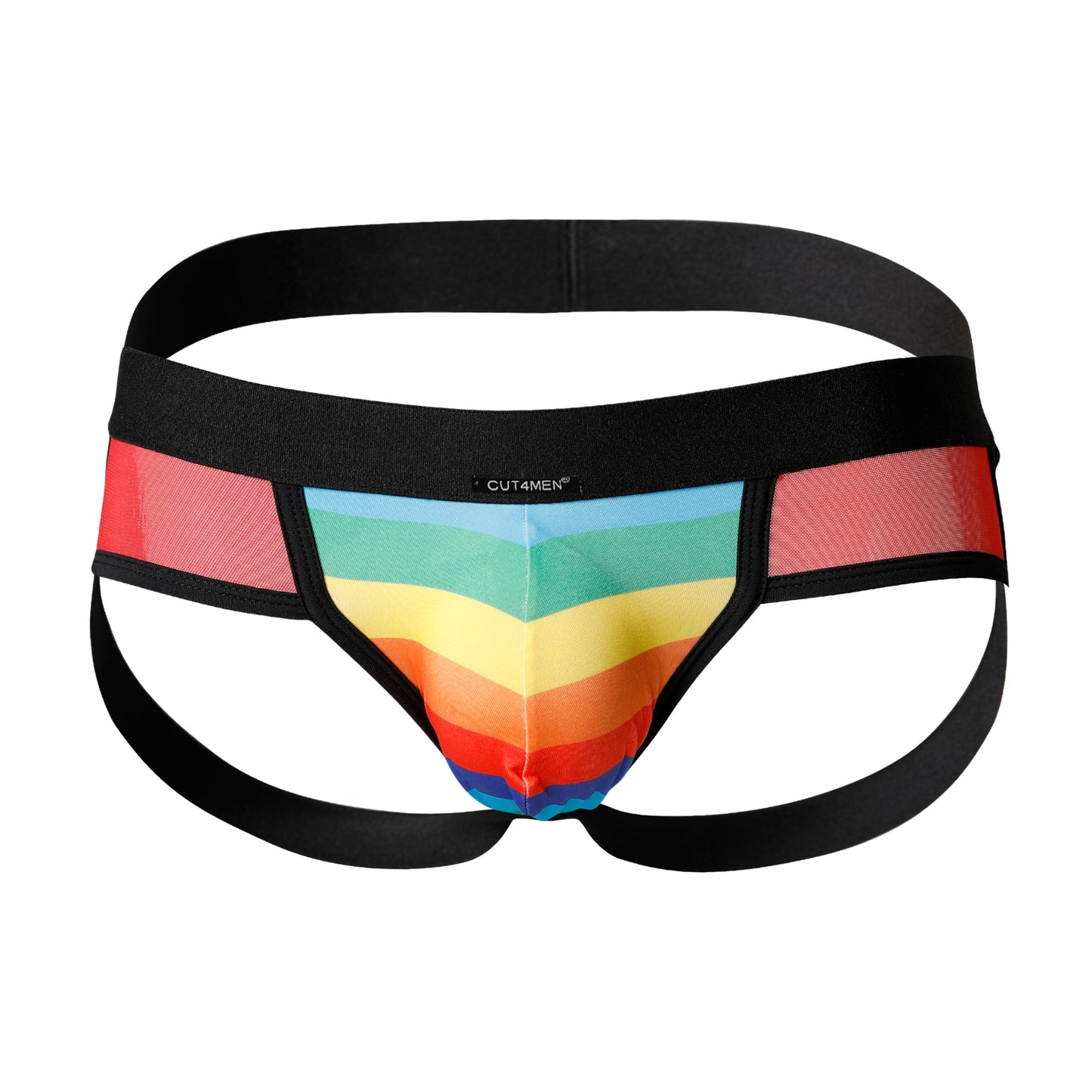 CUT4MEN - C4M13 - Jockstrap Men Underwear - Jockstrap Rainbow - 4 Sizes - 1 Piece