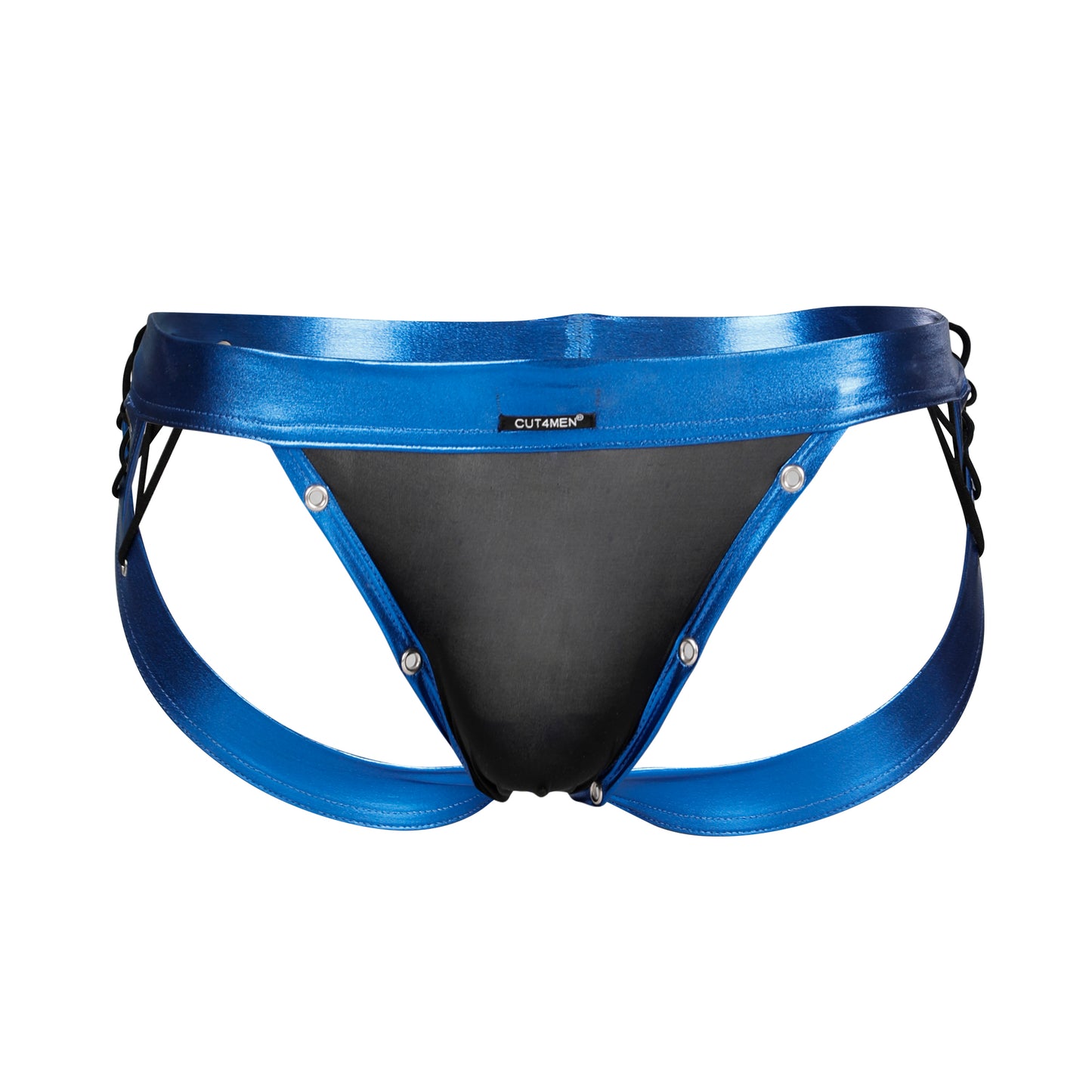 CUT4MEN - C4M14 - Desire Jockstrap Black Men Underwear - Jockstrap Blue - 4 Sizes - 1 Piece