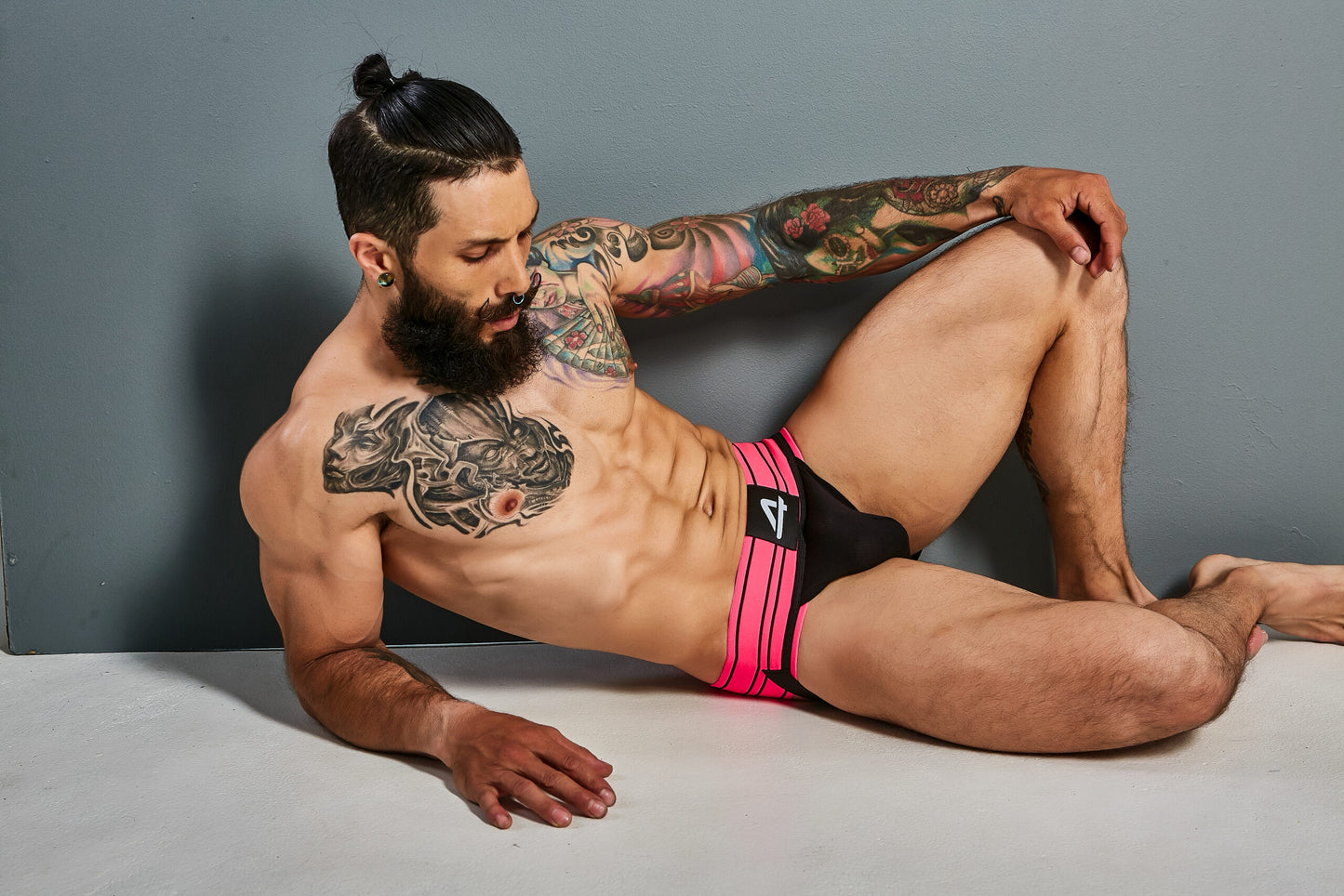 CUT4MEN - C4M15 - Rugby Jockstrap Men Underwear - Jockstrap Neon Pink - 4 Sizes - 1 Piece