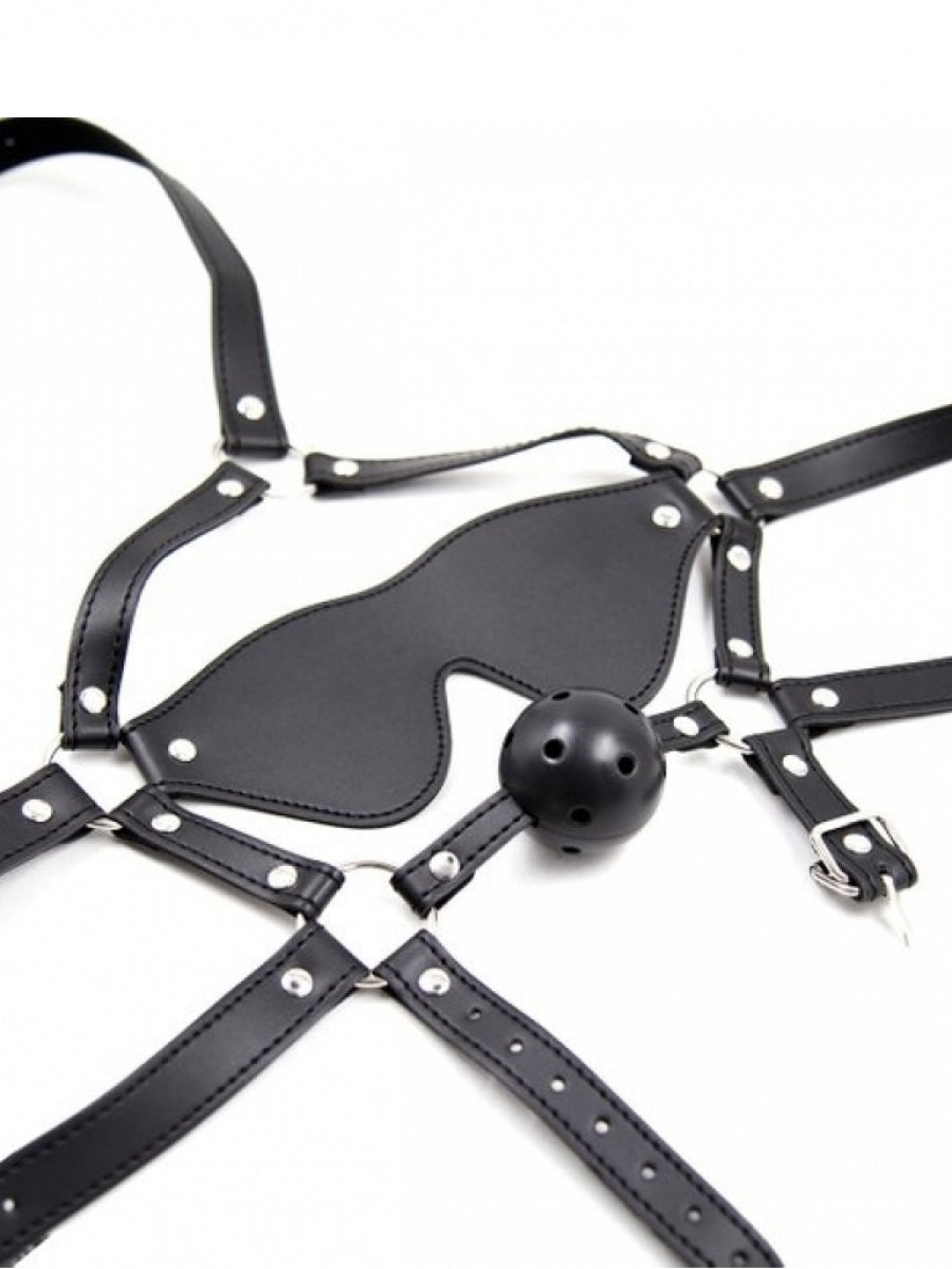 Argus Ball Gag With Eye Mask - AF 001010