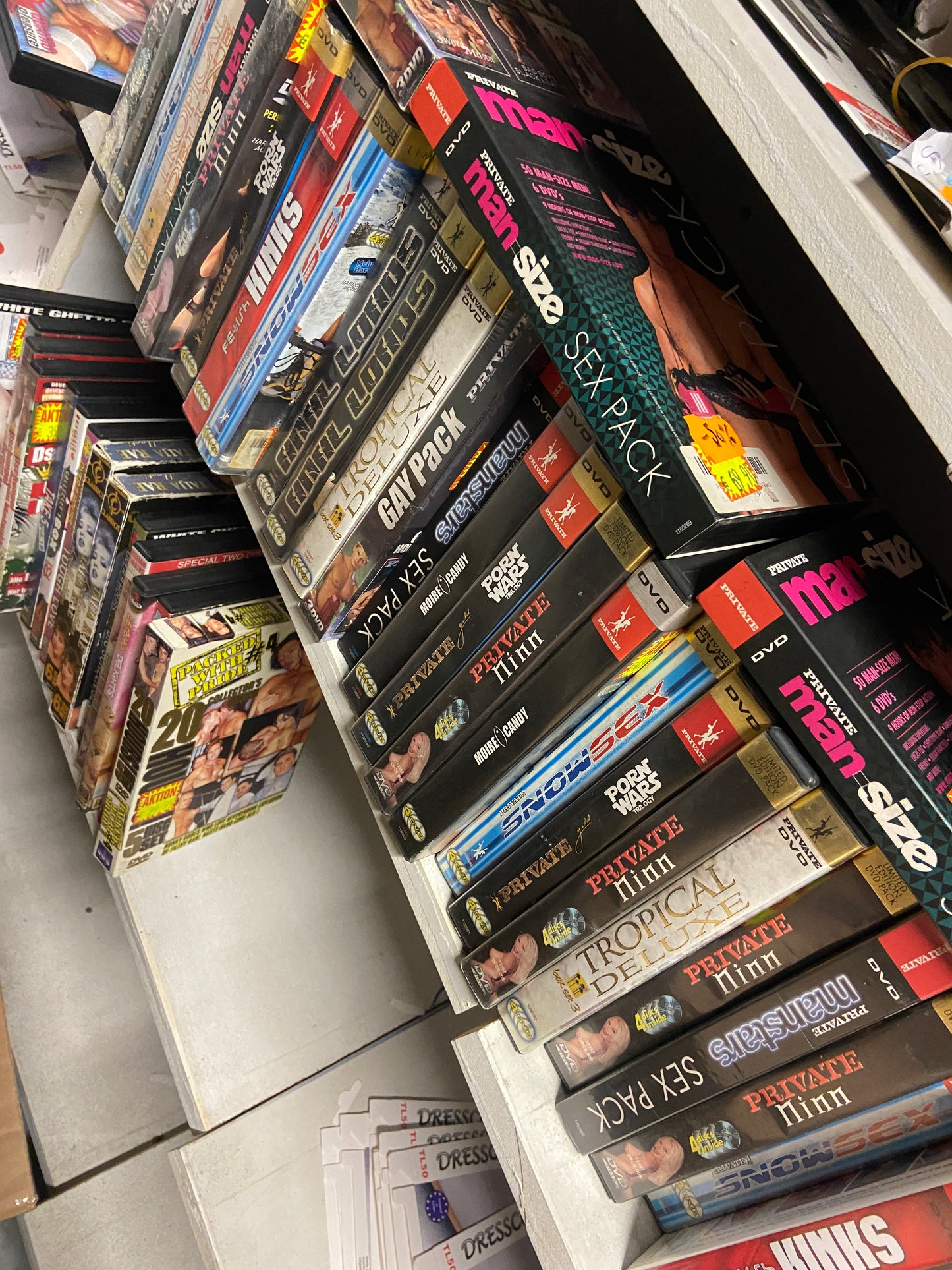 Dvd Private Boxes 3/ 4 Disc in Box 10 Titles Pack with price sticker