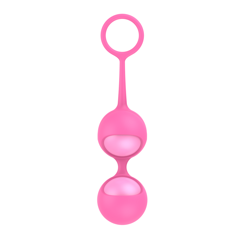 Power Escorts - BR273 - Funballs Allison - Duo Kegal Balls - Silicone - Pink