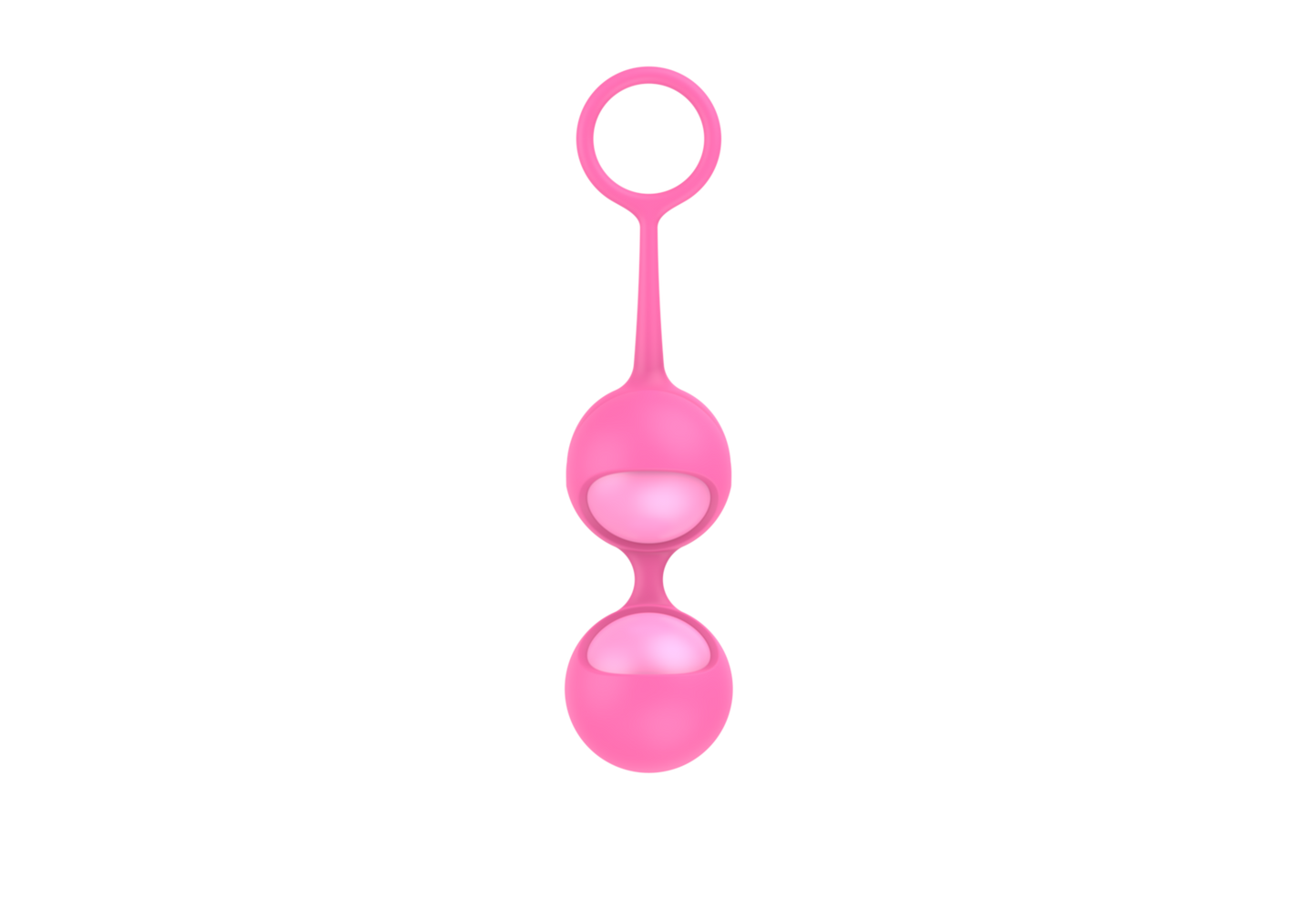 Power Escorts - BR273 - Funballs Allison - Duo Kegal Balls - Silicone - Pink