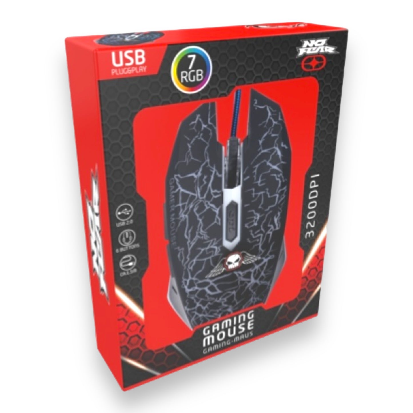 Kinky Pleasure - ED050 - No Fear - Gaming Mouse - 3200 DPI - USB