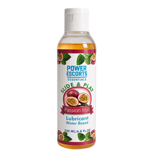 Power Escorts - DR13 - Passion Fruit Water-Based Lubricant 200ml – Slide & Play Personal Lube