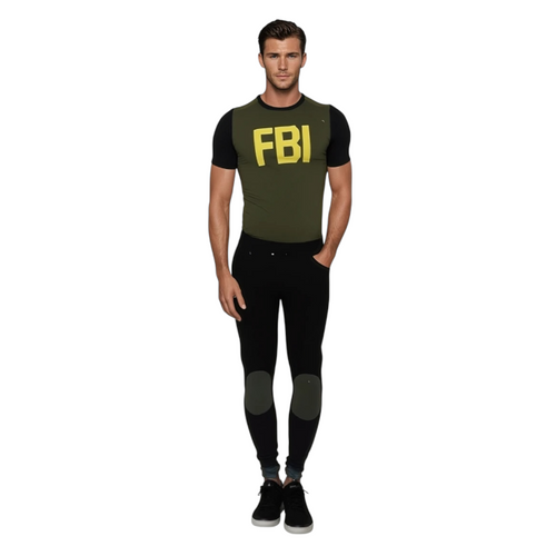 Sexy FBI Roleplay Costume – Command the Room in Style | Shirt, Pants & Extra Cap - M / L / XL
