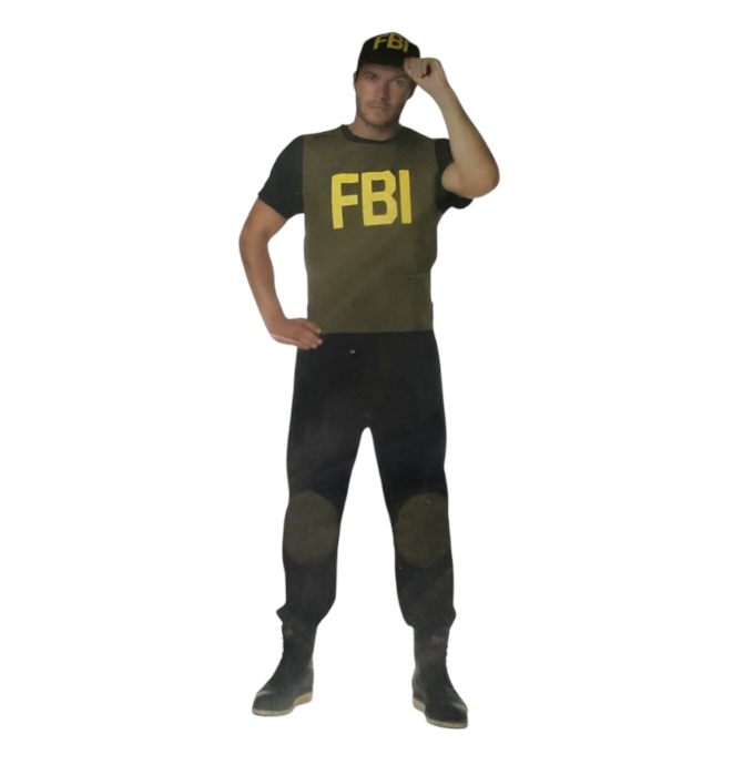 Sexy FBI Roleplay Costume – Command the Room in Style | Shirt, Pants & Extra Cap - M / L / XL