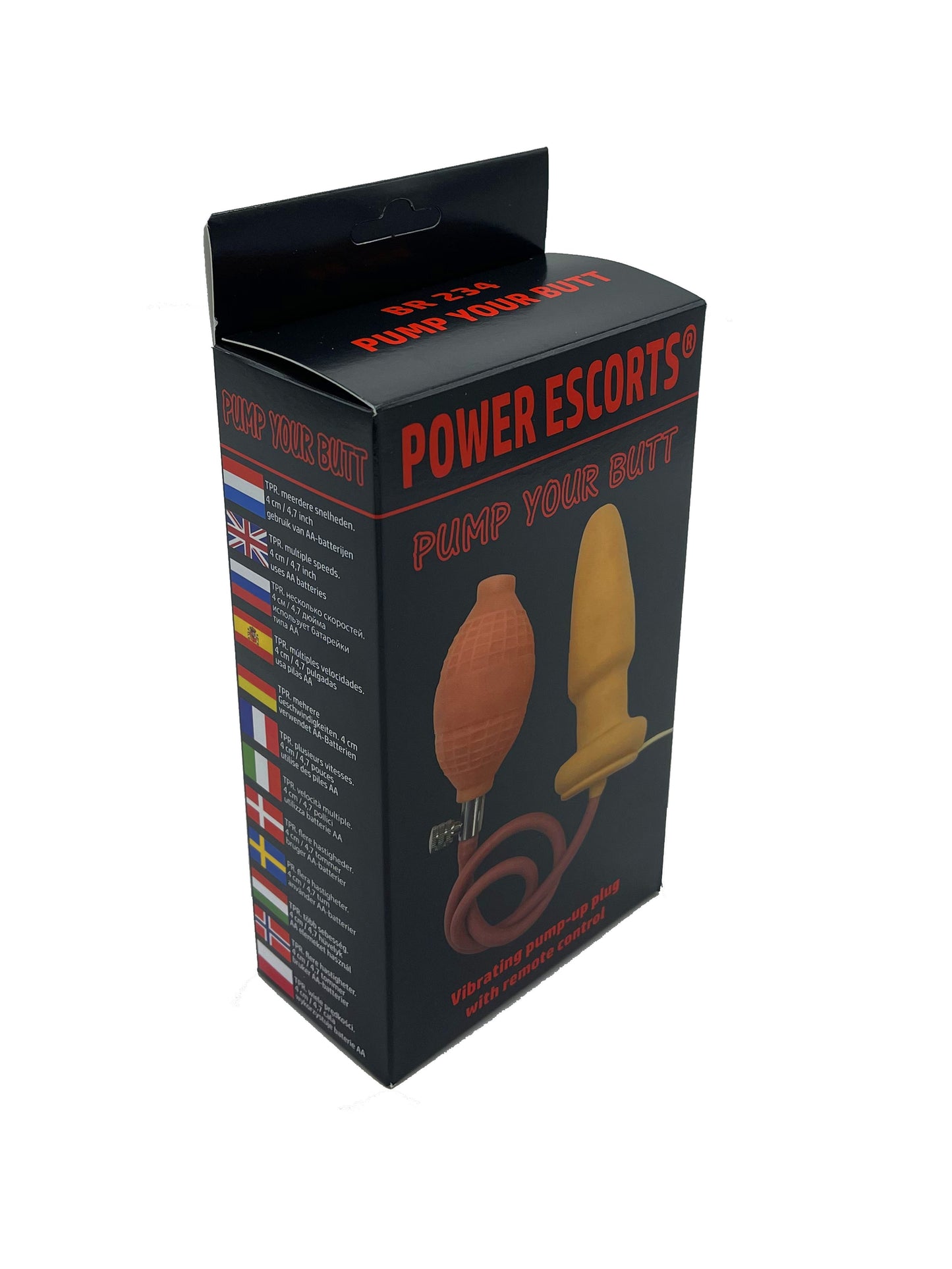 Power Escorts - BR234 - Pump Your Butt - Vibrating Anal Plug - Colour Box