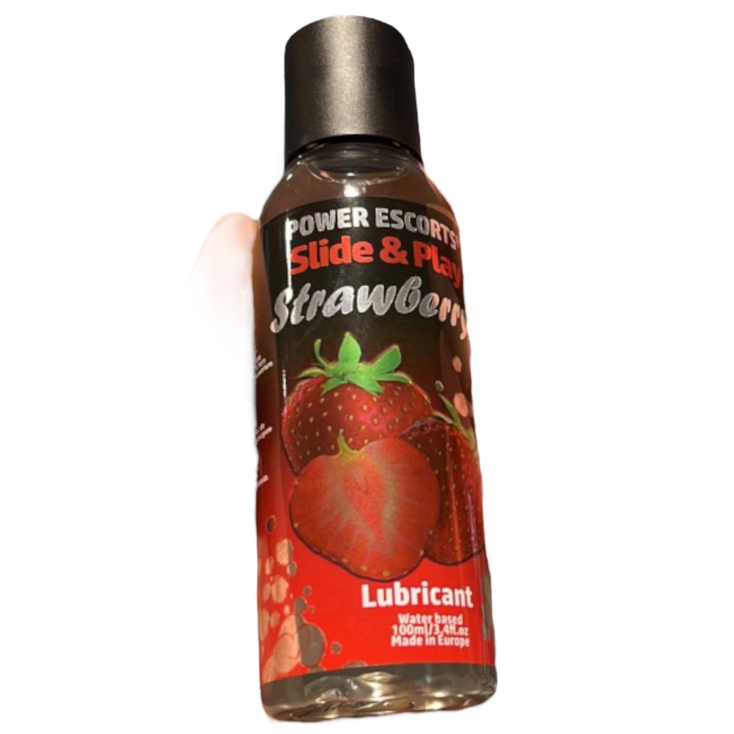 Power Escorts - DR06 - Strawberry Lubricant 100 ML - Slide & Play - Waterbased