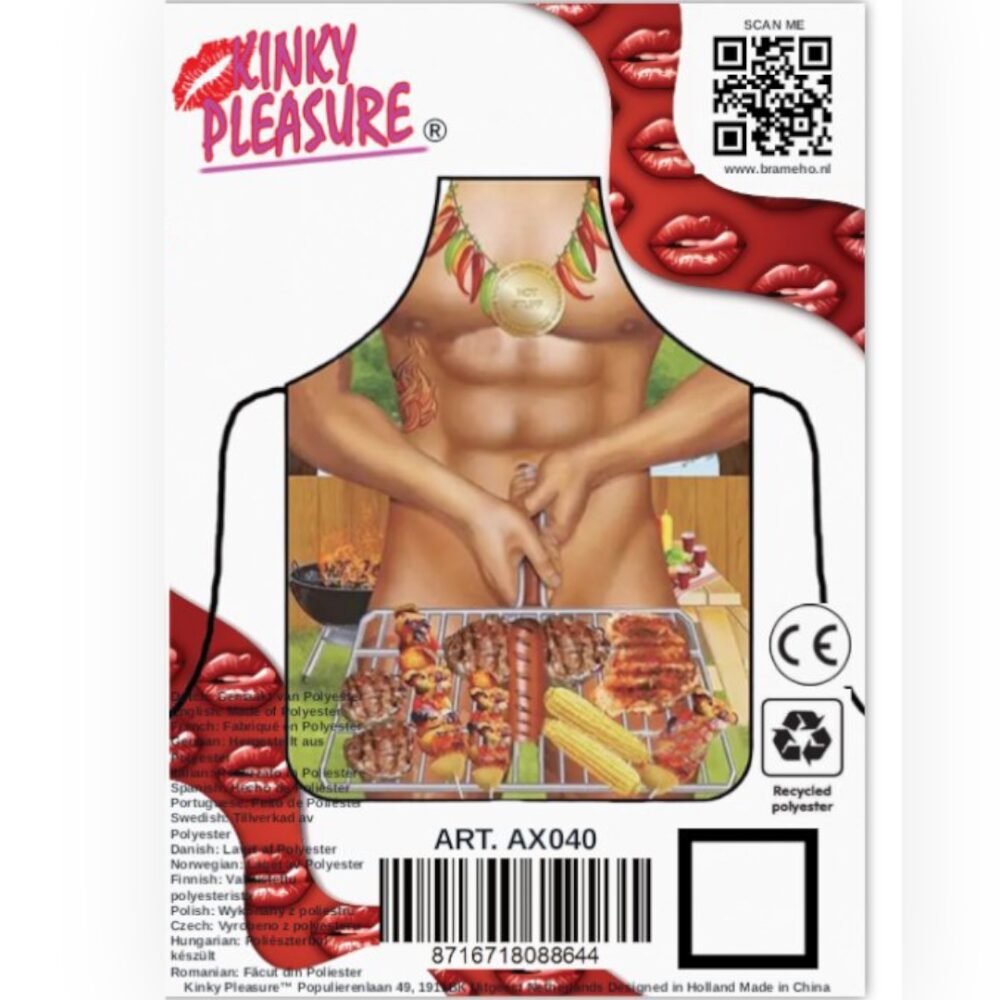 Kinky Pleasure - AX040 - Apron Sexy BBQ Man Medal