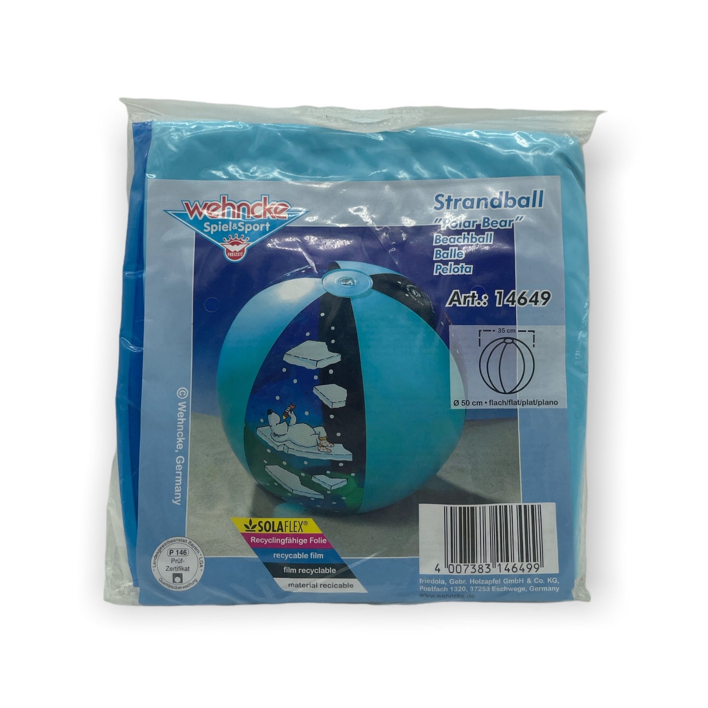 Timmy Toys - MP014 - Winter Blow Up Ball - 60cm - 1 Piece