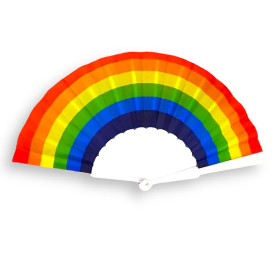 Kinky Pleasure - T075 - Pride Rainbow Hand Fan