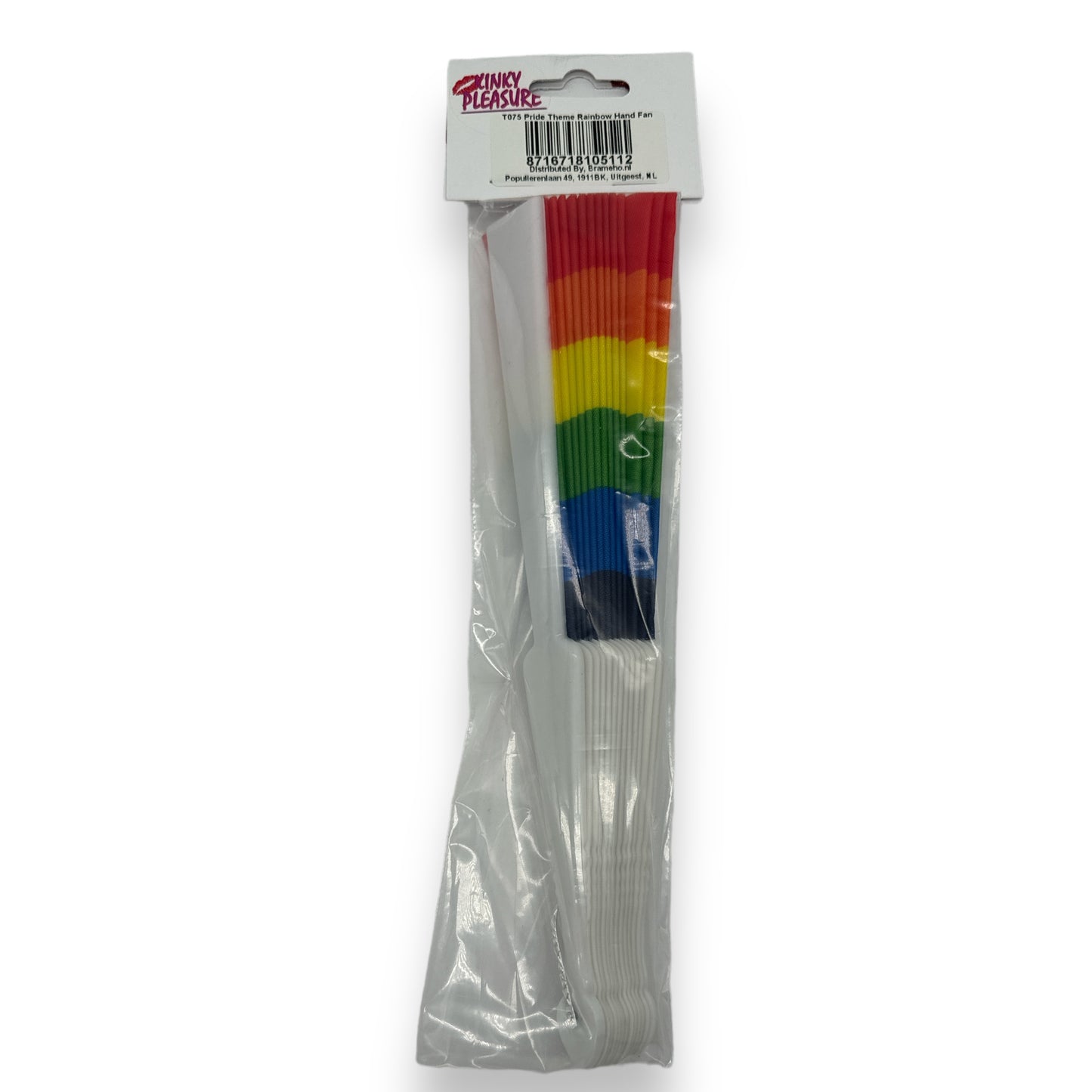 Kinky Pleasure - T075 - Pride Rainbow Hand Fan - 3 Colours