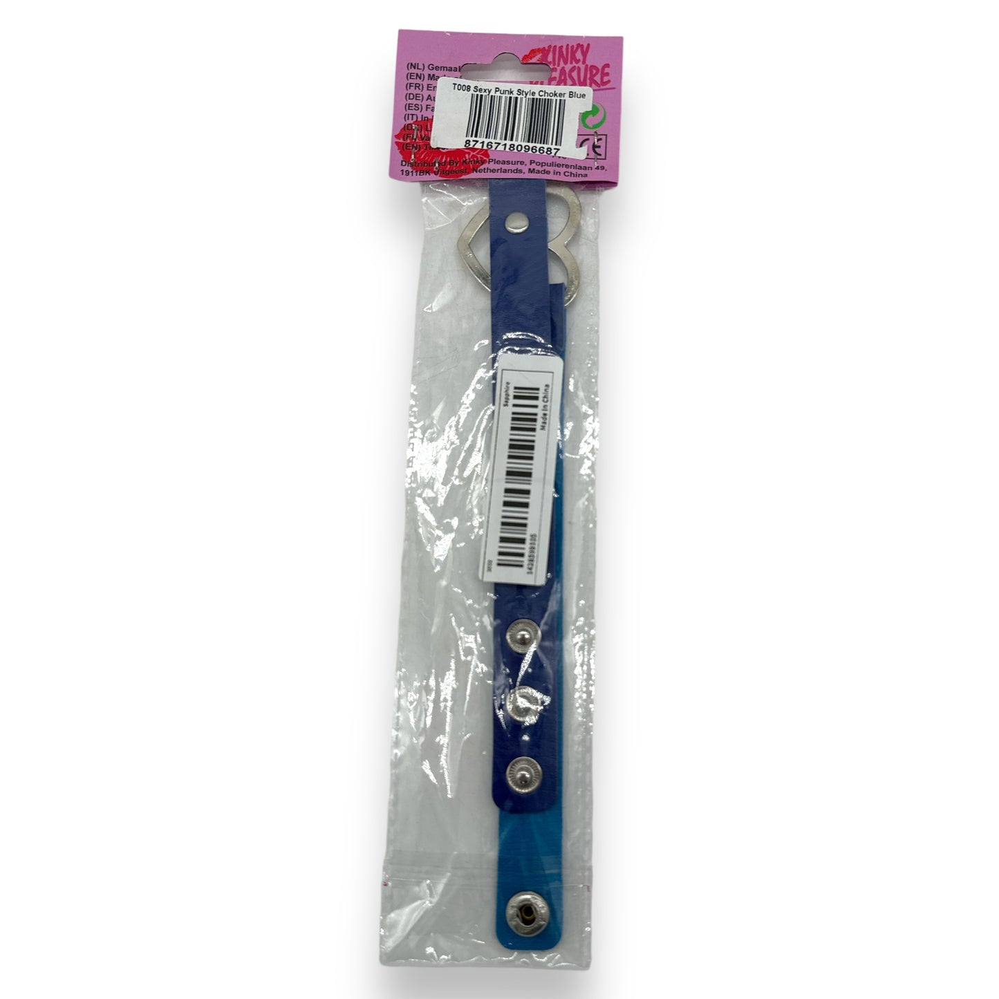 Kinky Pleasure - T008 - Sexy Punk Style Choker - 12 Colours - 40cm