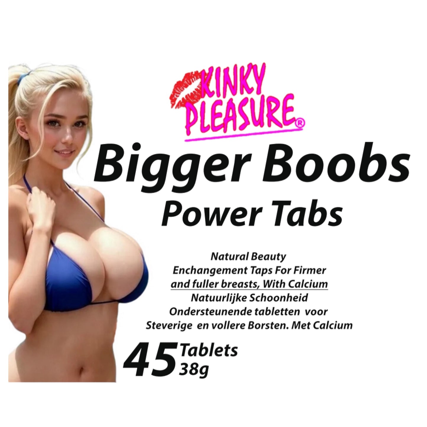 Kinky Pleasure - Bigger Boobs - Power Tabs - 45 Tablets