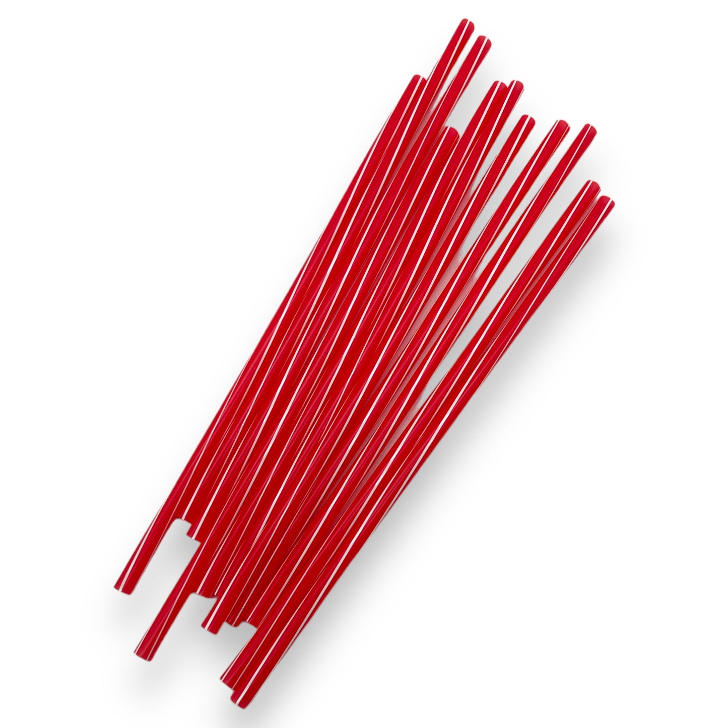 Kinky Pleasure - PK007 - Straws PVC Red - 230x6mm - 10-Pack