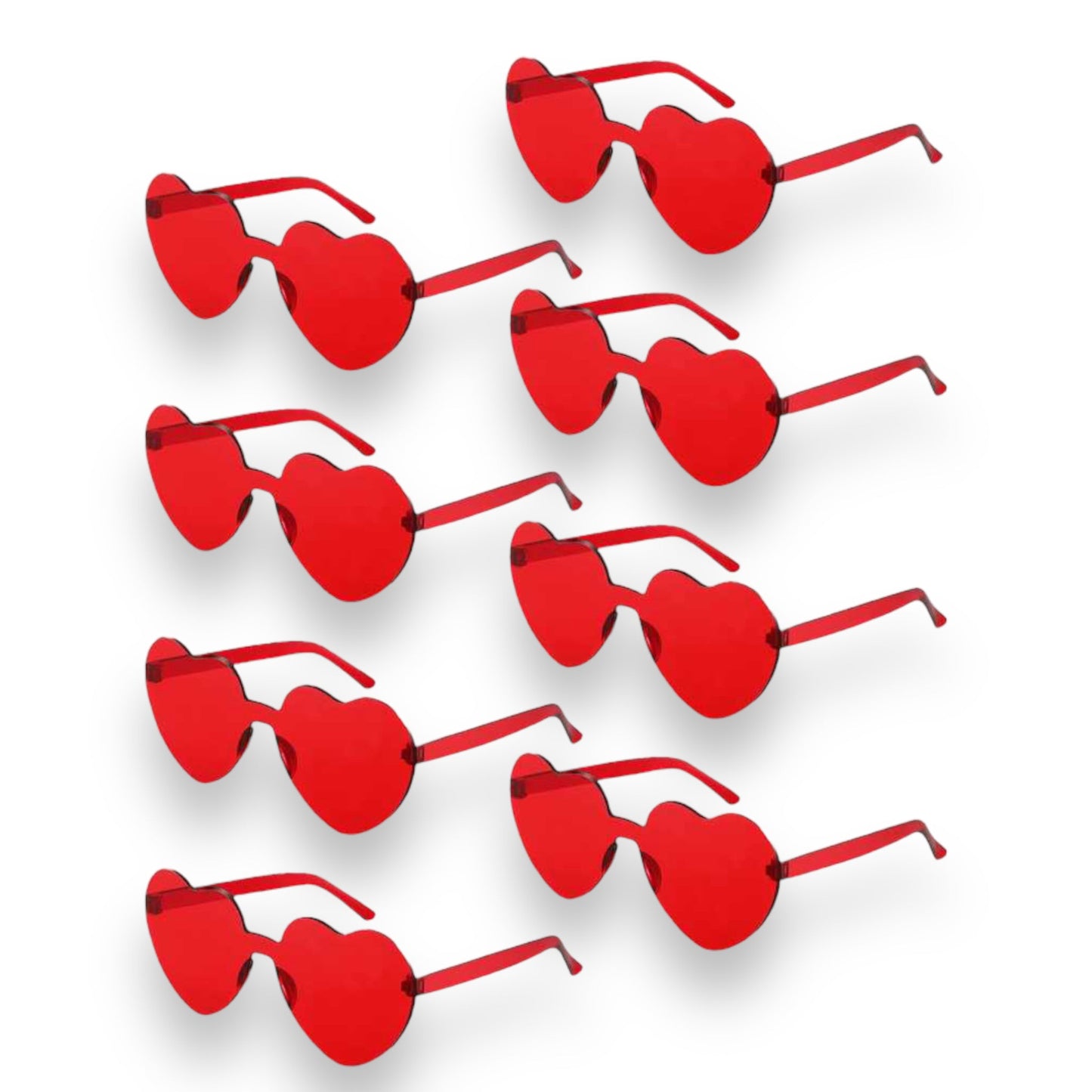 Kinky Pleasure - S017 - Heart Glasses - Red