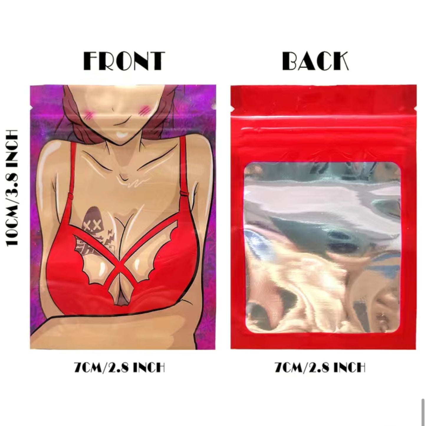 Kinky Pleasure - T005 - Grip Bags Sexy Girl - Ca.30x40mm - 10 Pieces