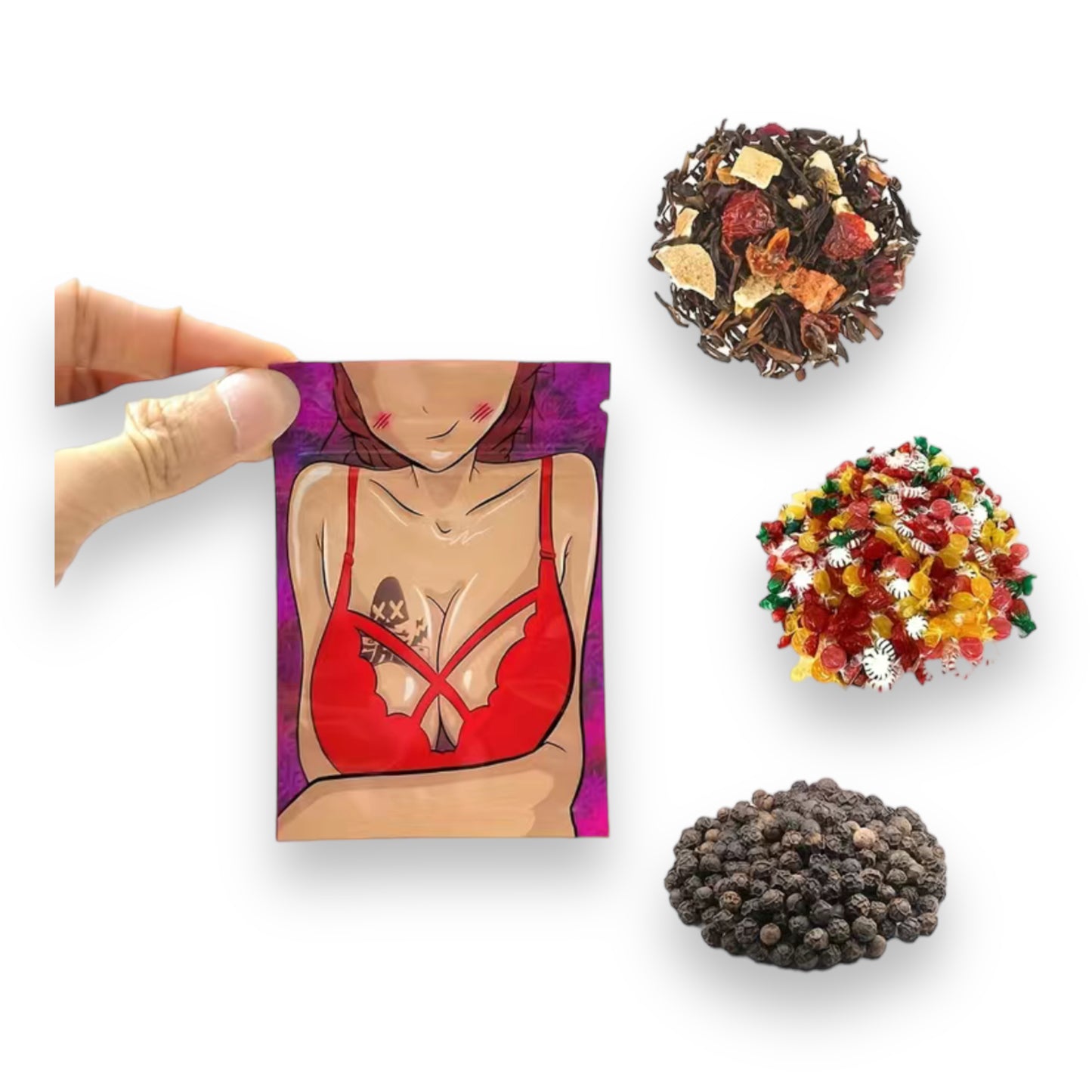Kinky Pleasure - T005 - Grip Bags Sexy Girl - Ca.30x40mm - 10 Pieces