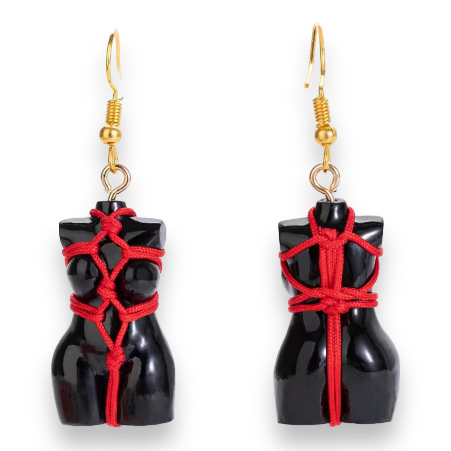Kinky Pleasure - T007 - Earrings - Sexy Woman Shaped Body (Bondage Girl)