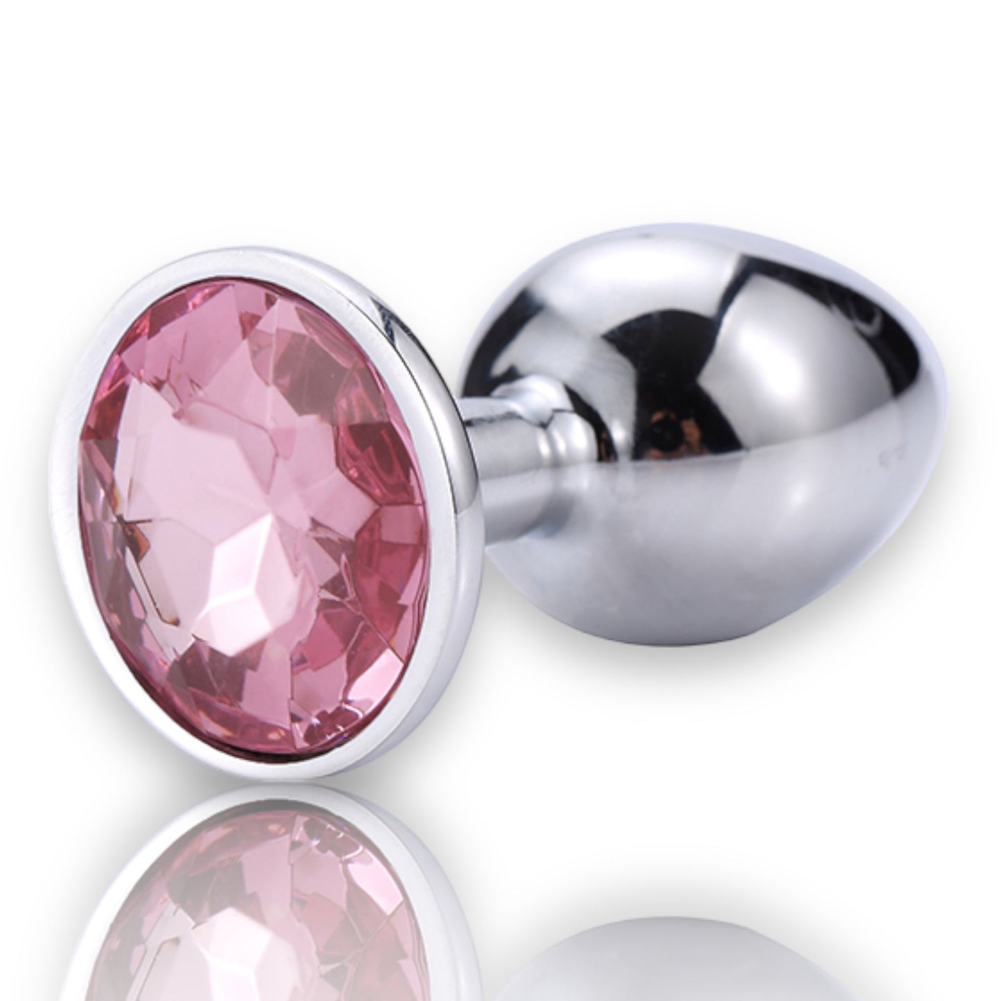 Bossoftoys - Silver Plug - Diamond Stone - Length 7 cm - Dia 2,7 cm - 4 Colours