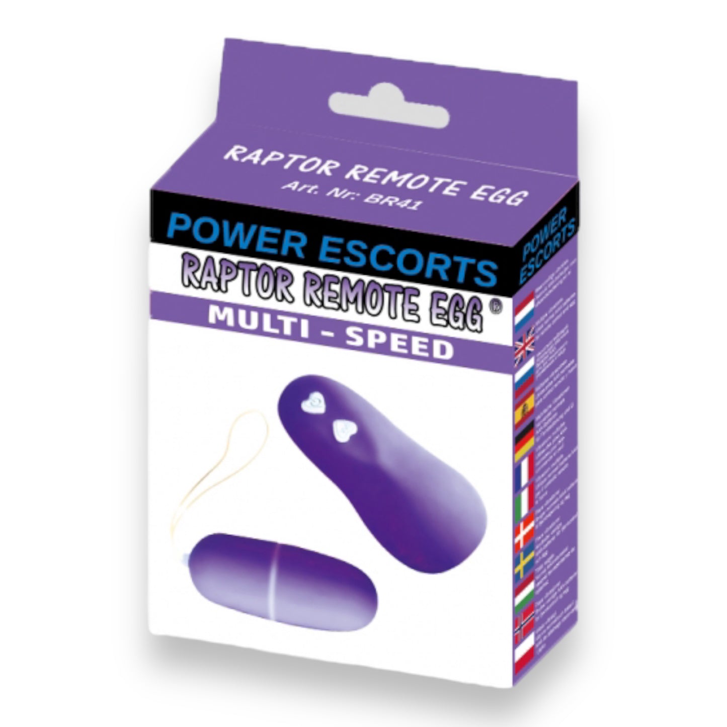 Power Escorts - BR41 - Raptor Remote Egg VIbrating Egg 3 Colours