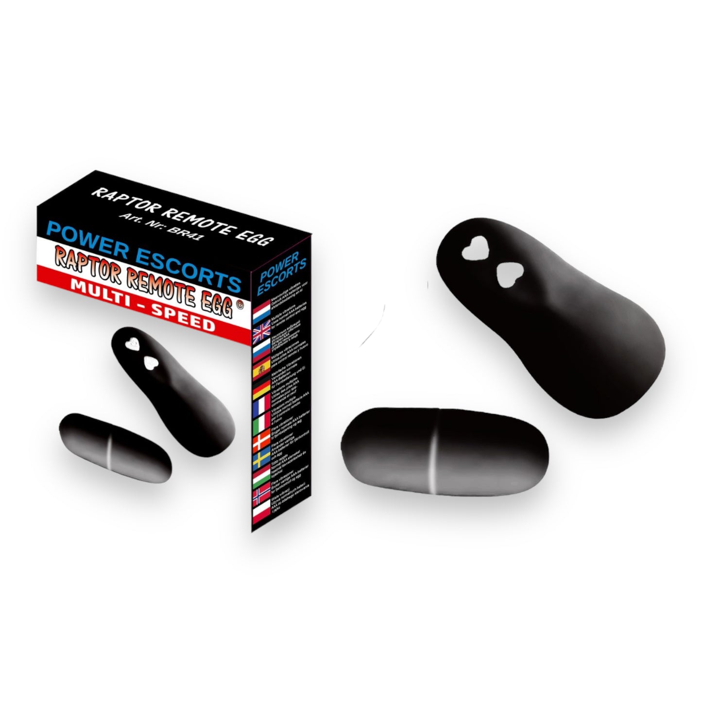 Power Escorts - BR41 - Raptor Remote Egg VIbrating Egg 3 Colours