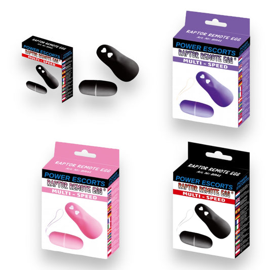 Power Escorts - BR41 - Raptor Remote Egg VIbrating Egg 3 Colours
