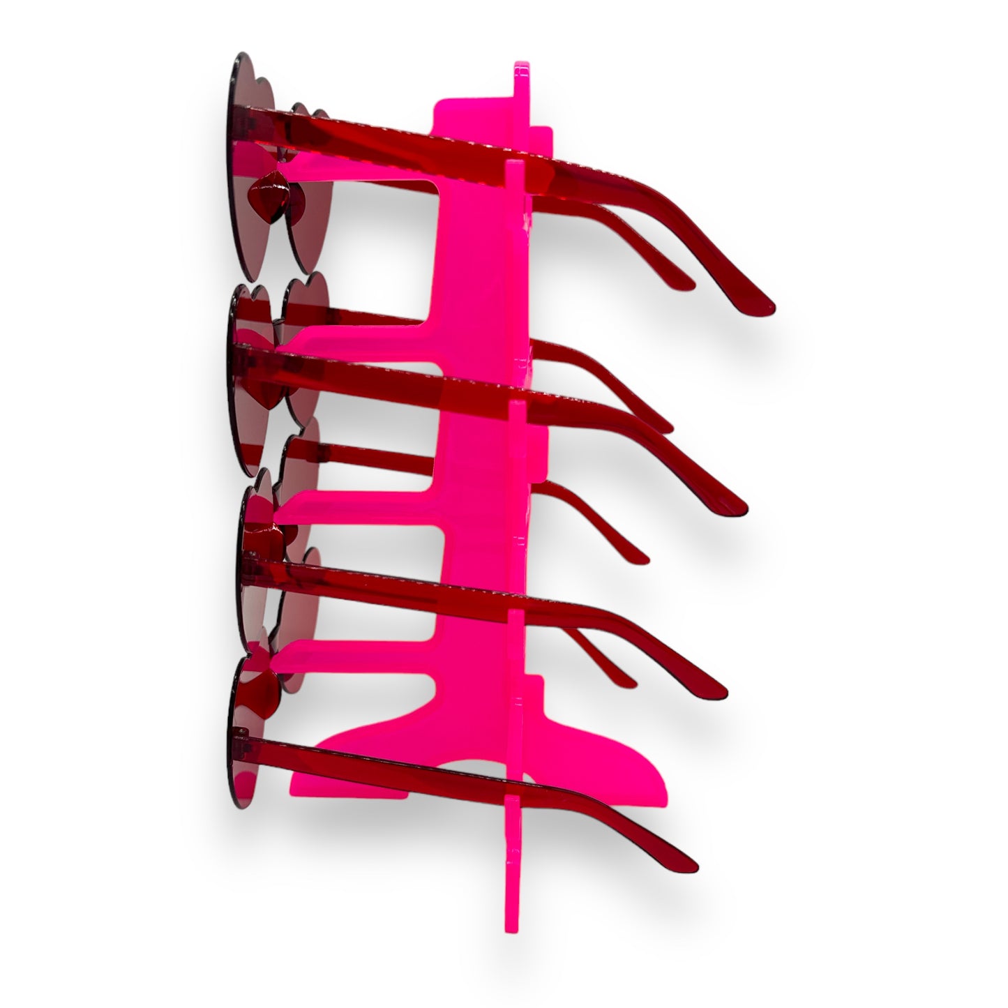 Kinky Pleasure - S017 - Heart Glasses - Red