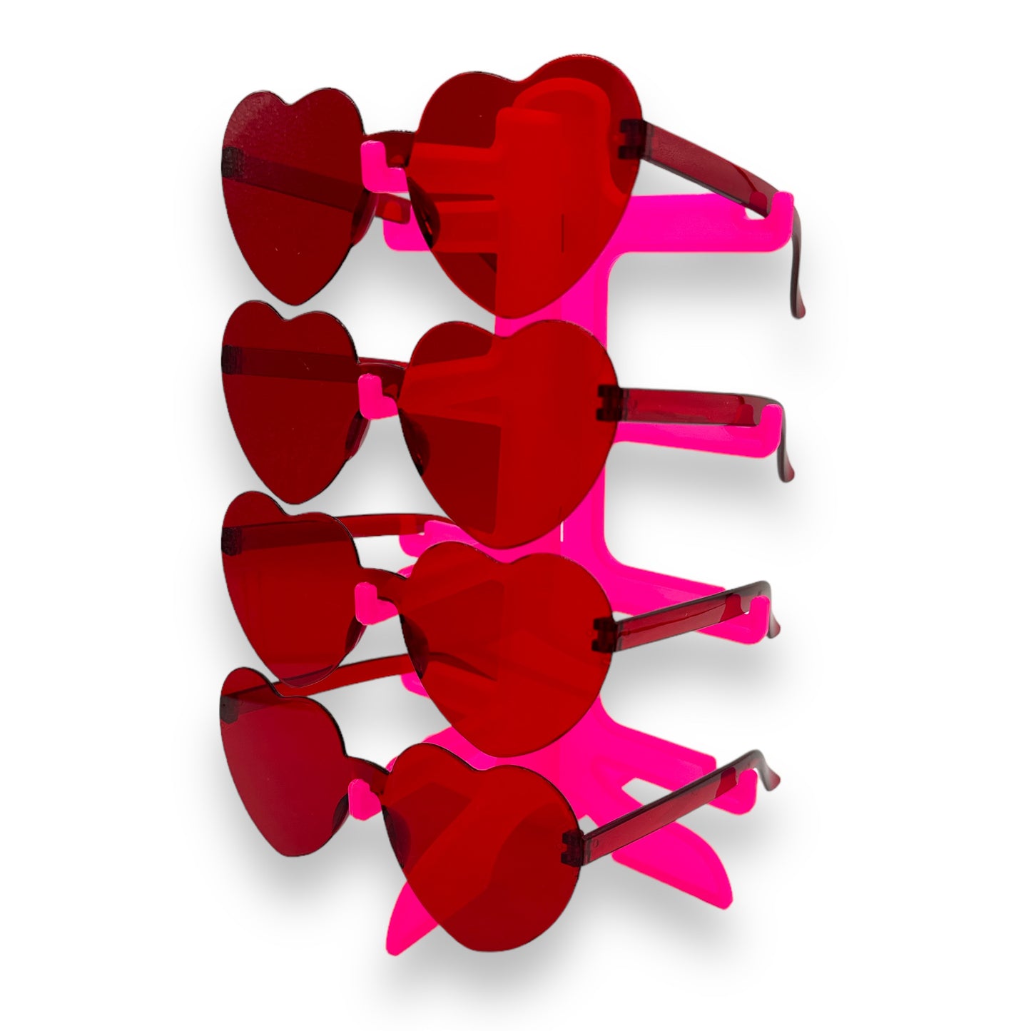 Kinky Pleasure - S017 - Heart Glasses - Red