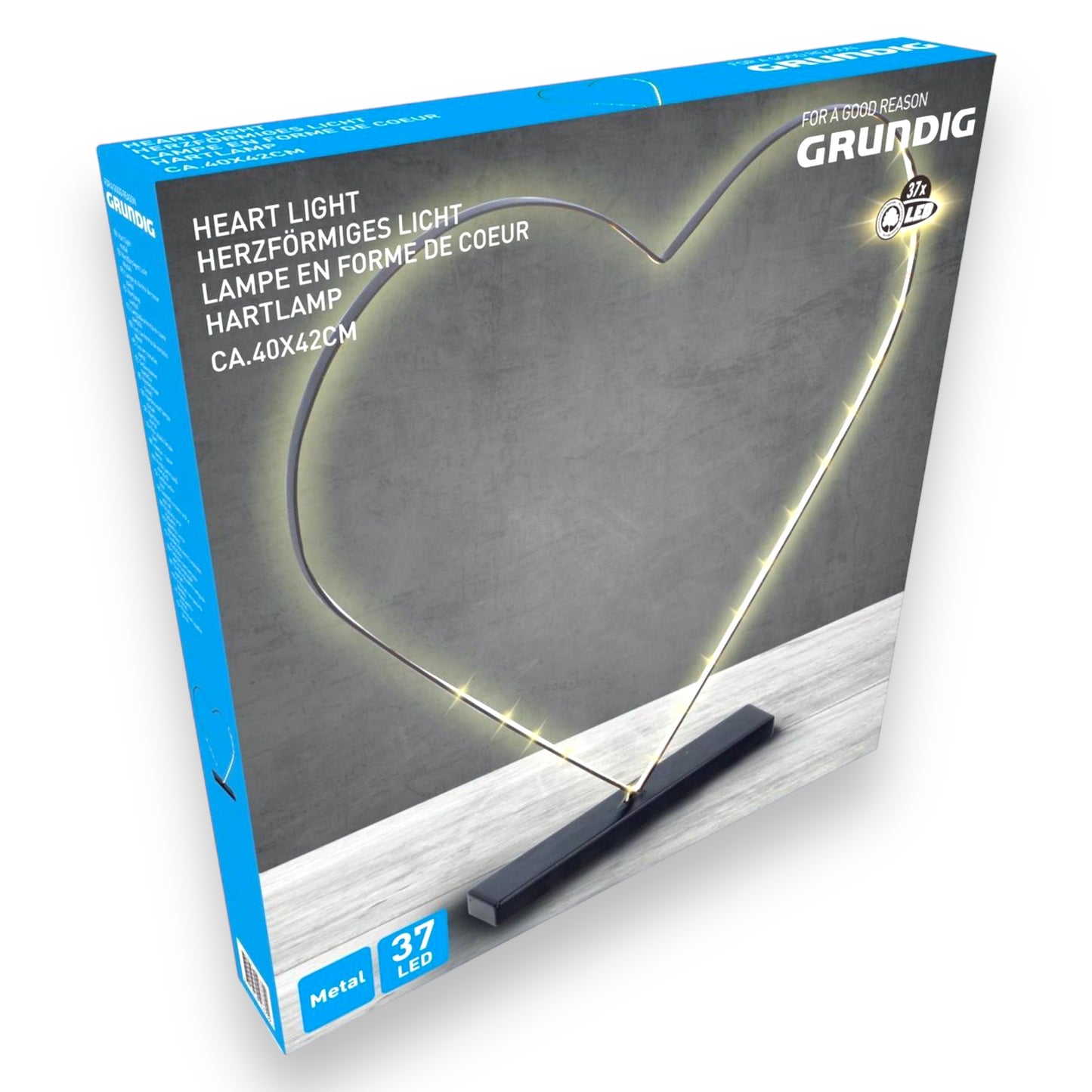 Kinky Pleasure - ED030 - Grundig Heart Light - Romantic 37 LED Illumination, 40x42cm