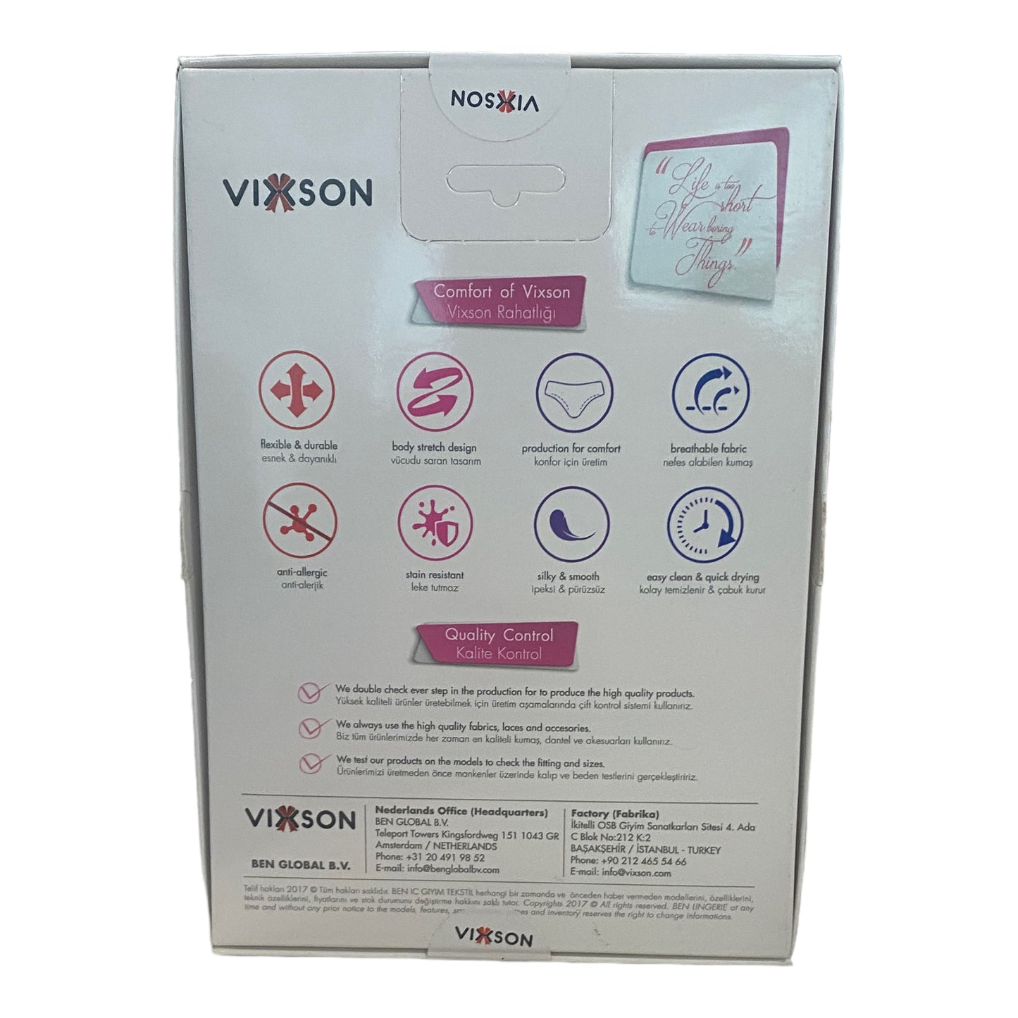 Vixson - VN-0208 - Female Lingerie - One Size S-L - Black