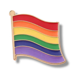 Kinky Pleasure - KPB025 - Badge / Pin - Flag Model 01 - Gold