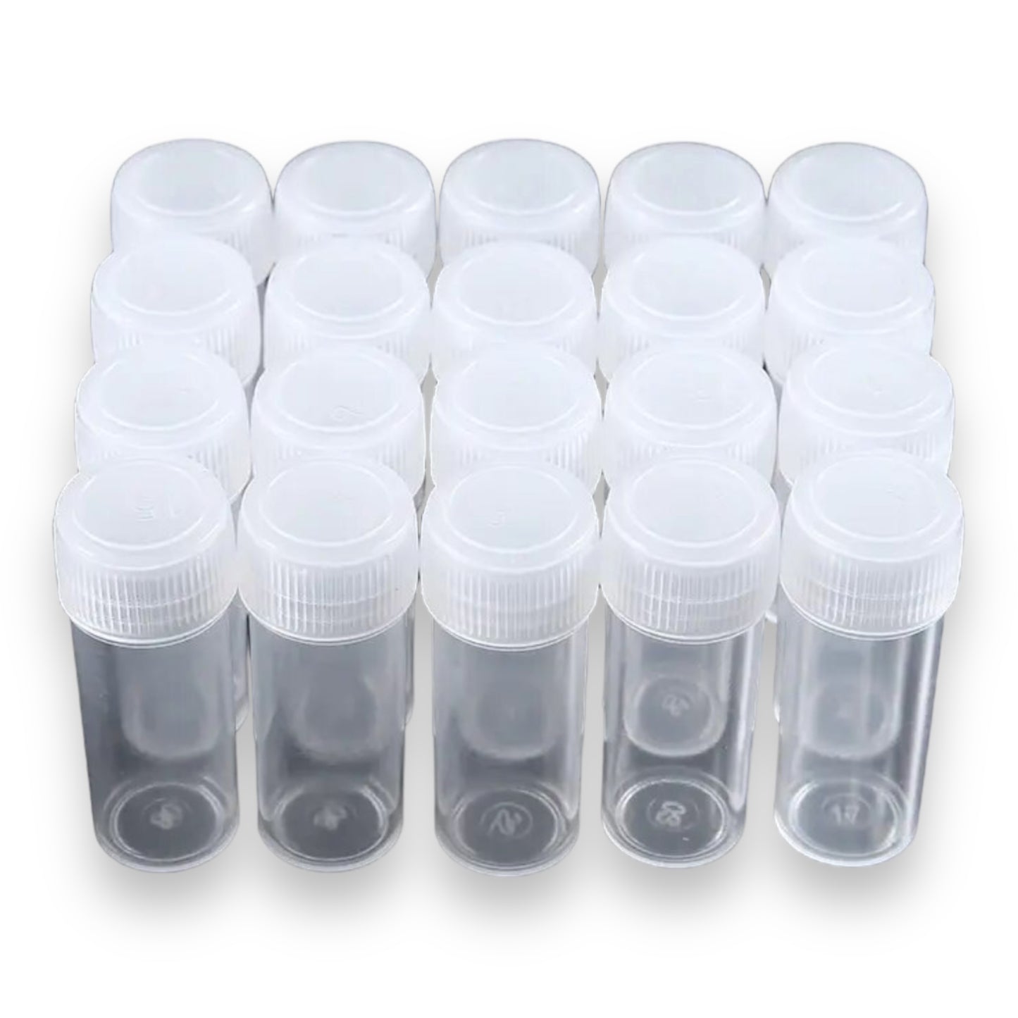Timmy Toys - AX085 - Plastic Test Tubes - 0.5ml - Clear - 20 Pieces