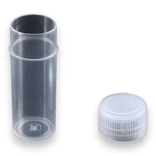 Timmy Toys - AX085 - Plastic Test Tubes - 0.5ml - Clear - 20 Pieces