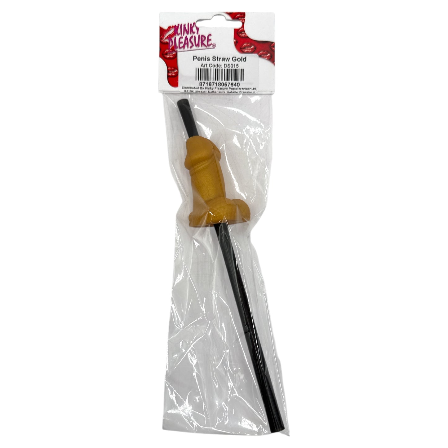 Kinky Pleasure - DS015 - Special Penis Straw Gold