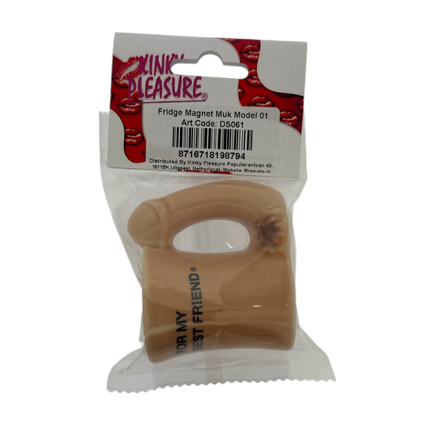 Kinky Pleasure - DS061 - For My Best Friend Mug – Nude Penis Handle Design