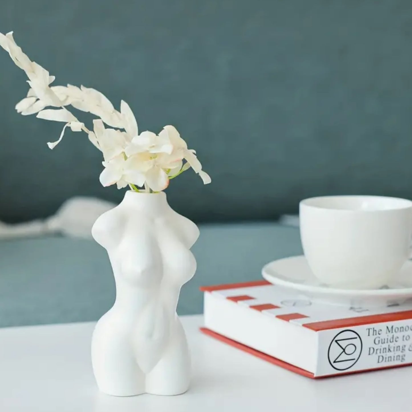 Kinky Pleasure - T029 - Woman Body Vase - White - 12x5.5cm
